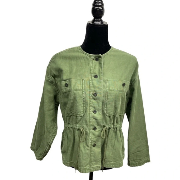 Madewell Claremont Drawstring Jacket AL889 Size XS cotton - Picture 13 of 13